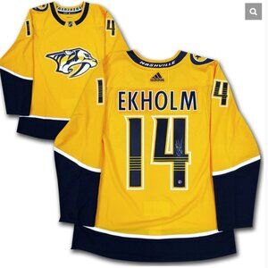 NEW! Mattias Ekholm Package - Game Jersey, T-Shirt, Stocking Hat